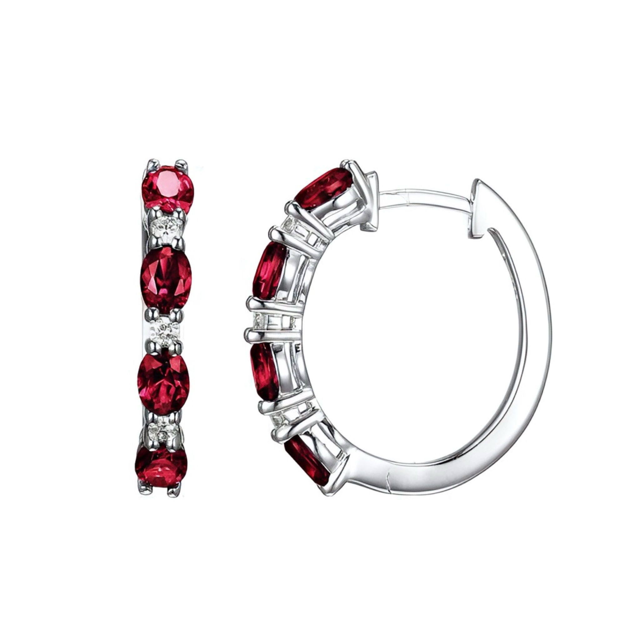 Rubellite Garnet Earrings