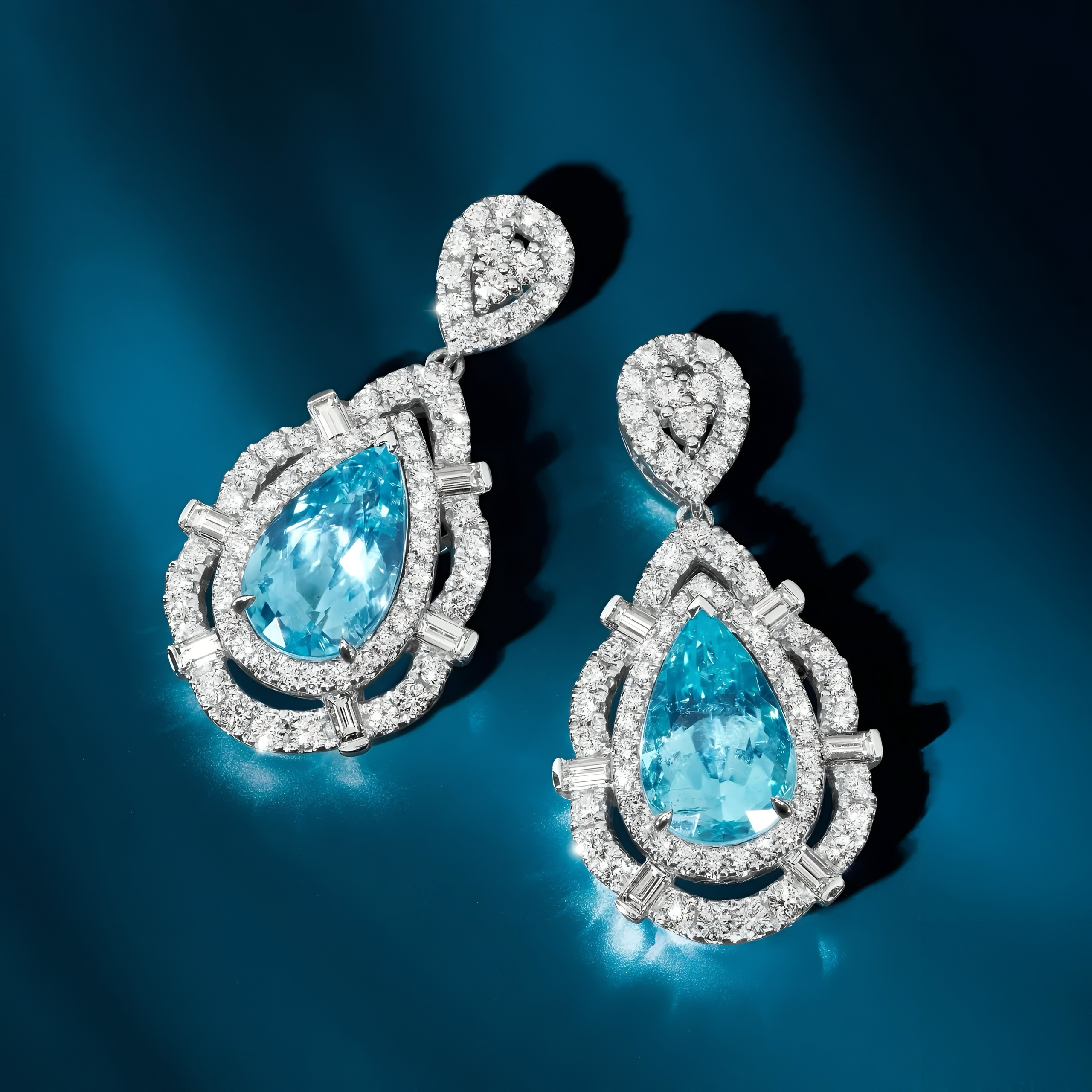 Diamonds + Aquamarine Tops
