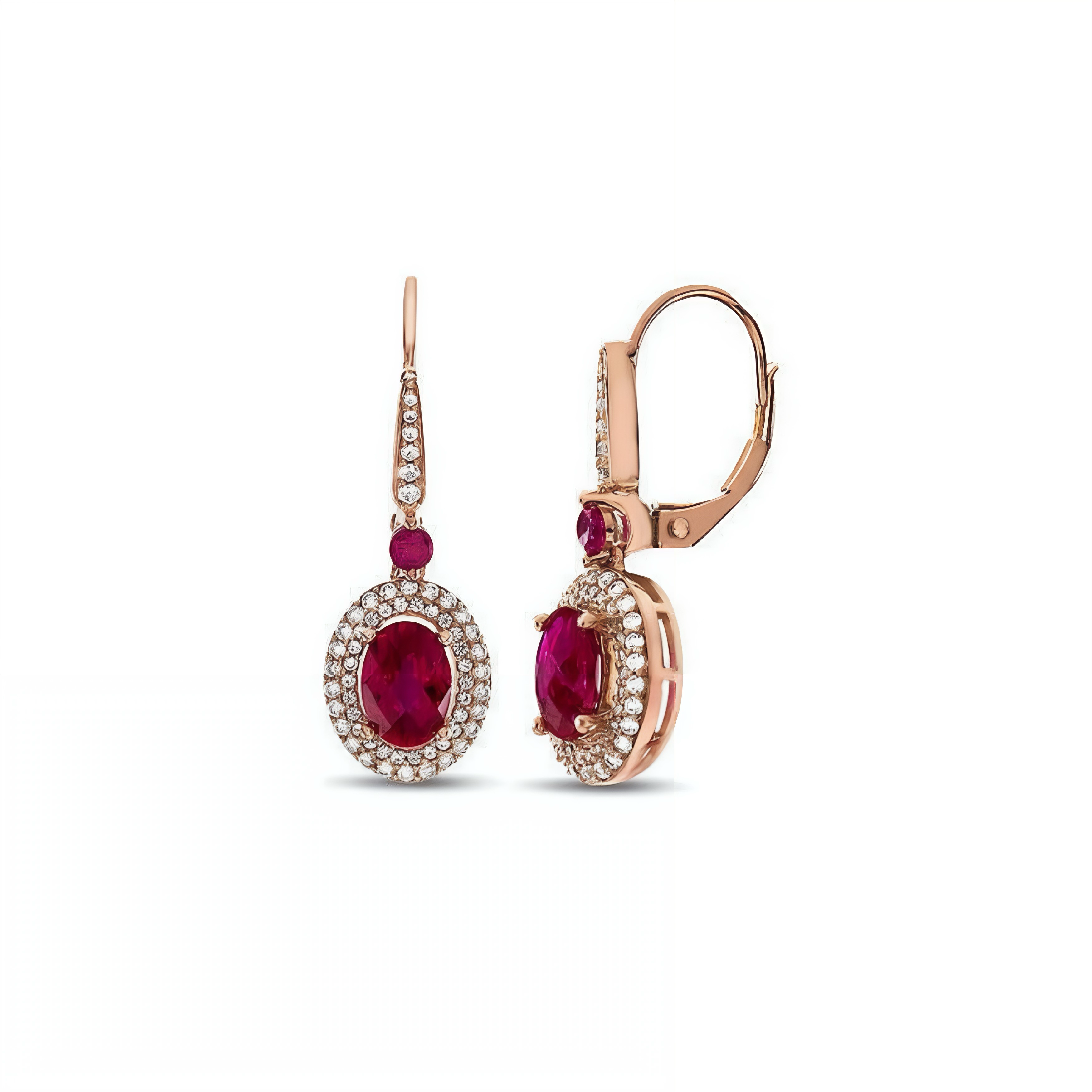 Ruby + Diamonds Earrings
