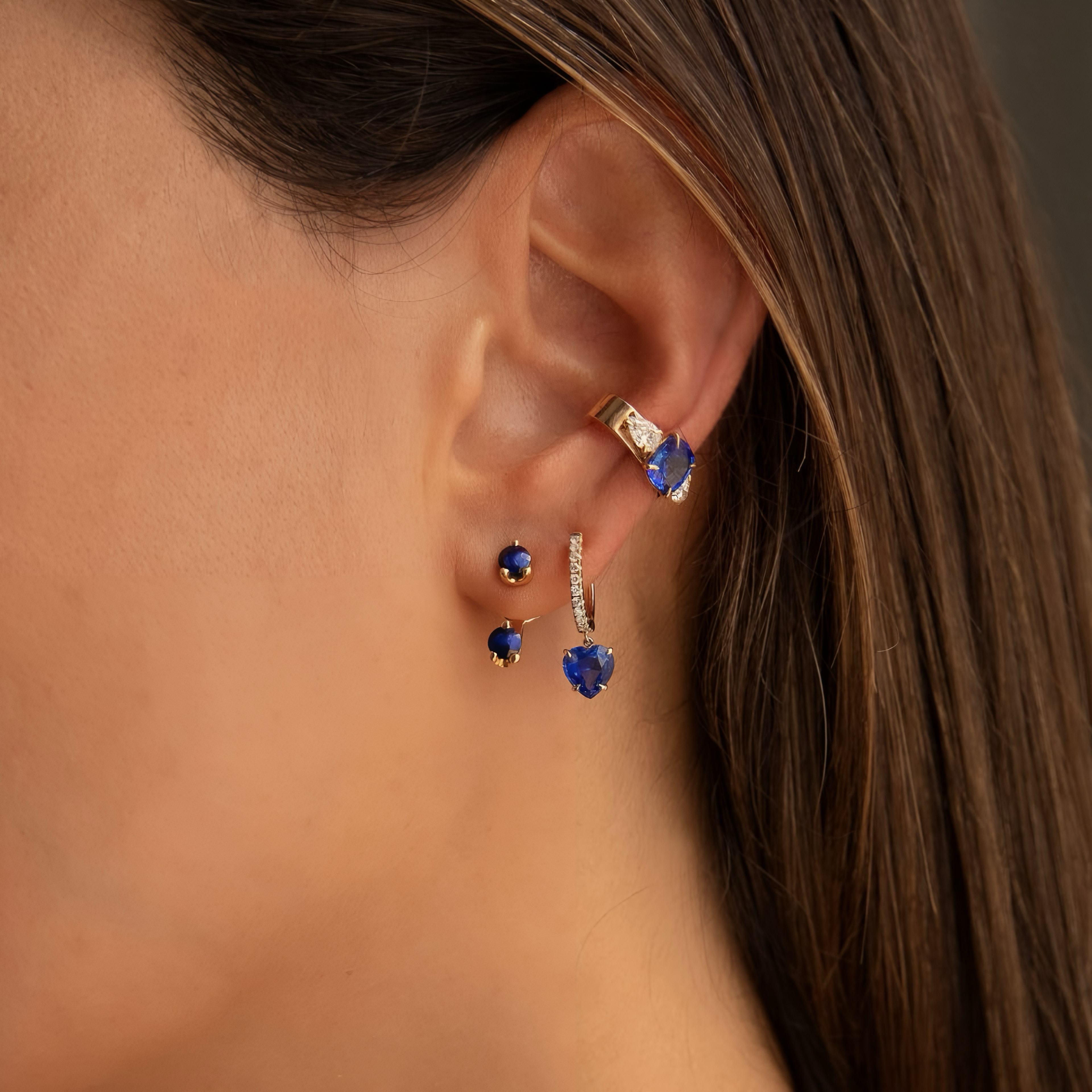 Blue Sapphire Earrings