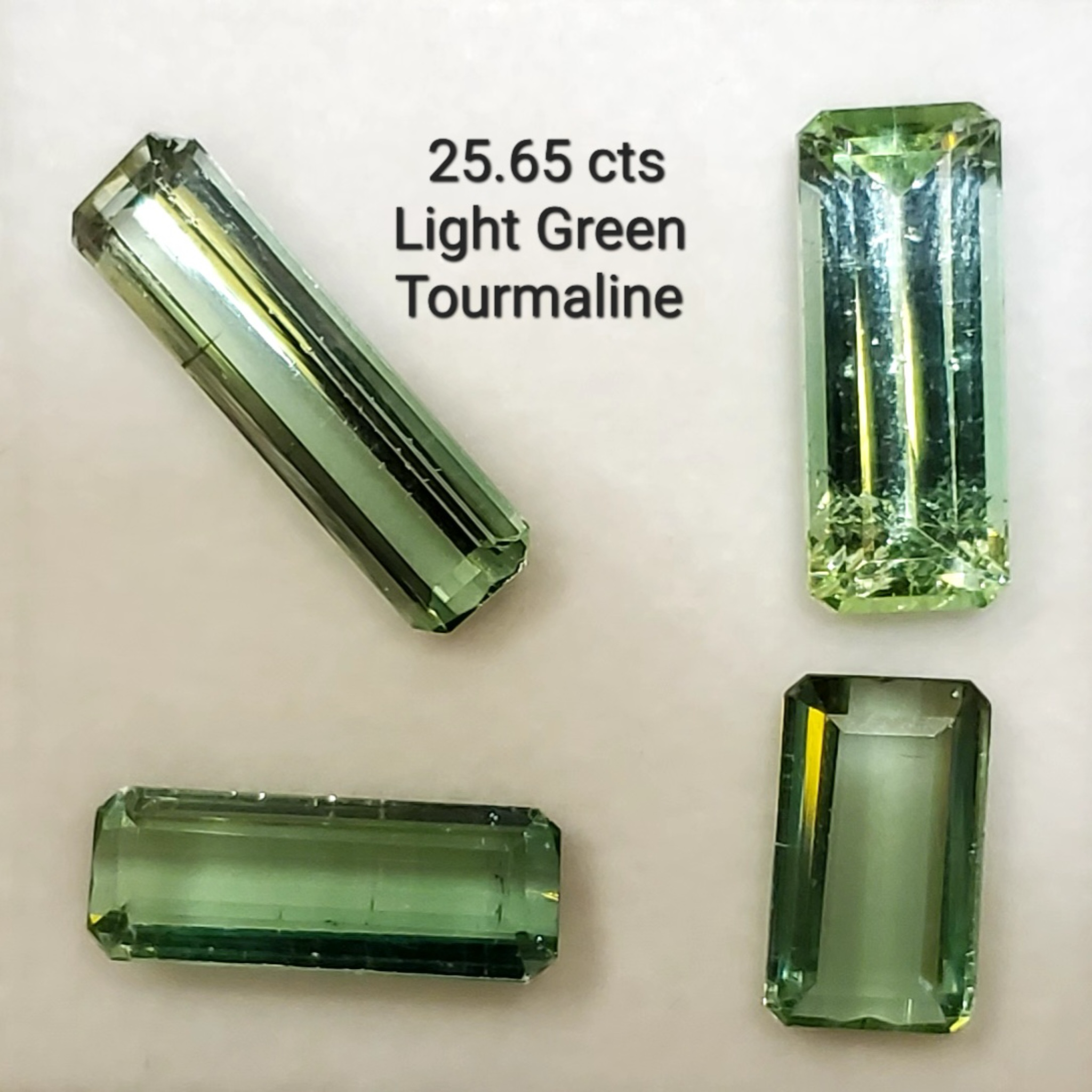 Light Green Tourmalines