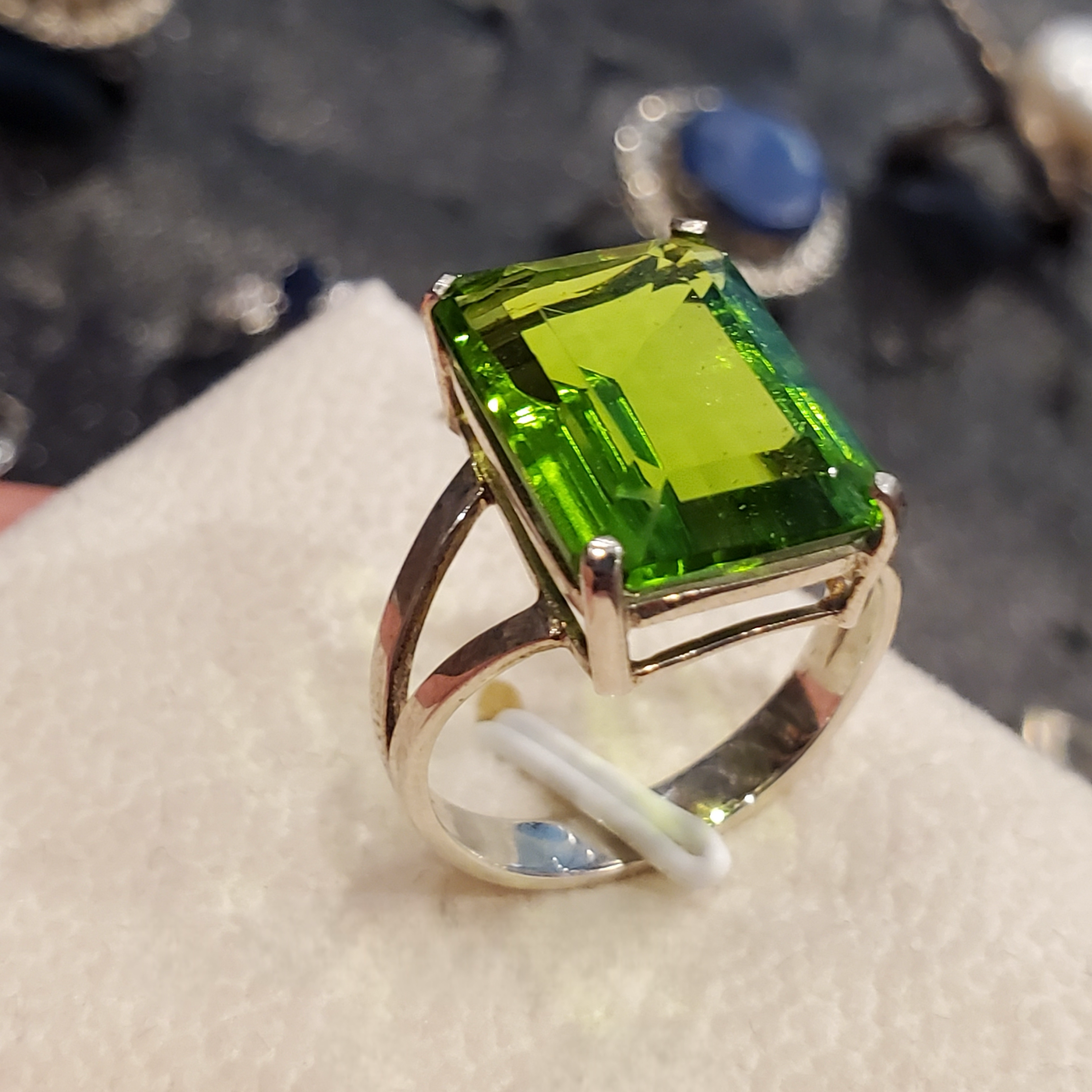 Green Topaz Ring