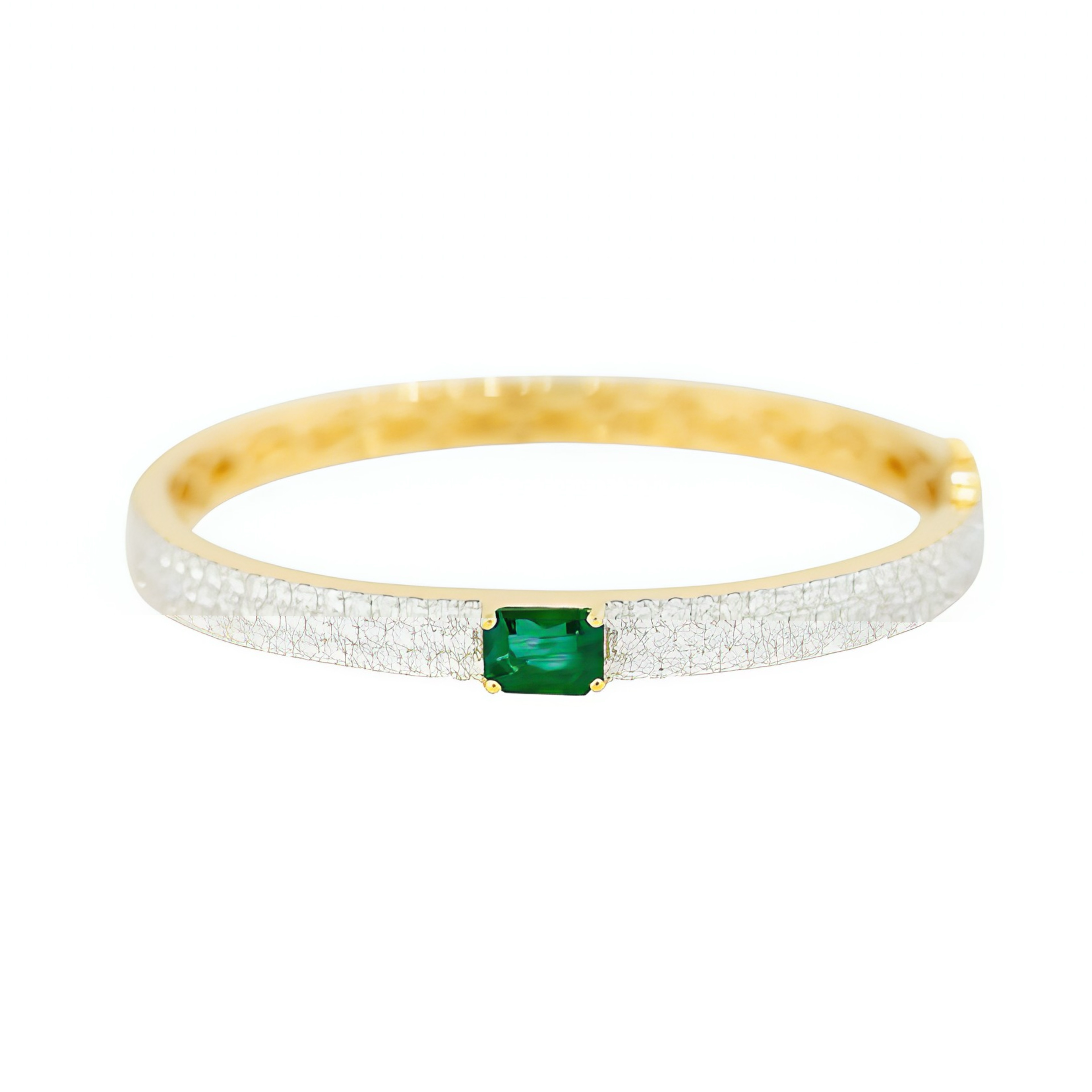 Diamonds + Emerald Bracelet