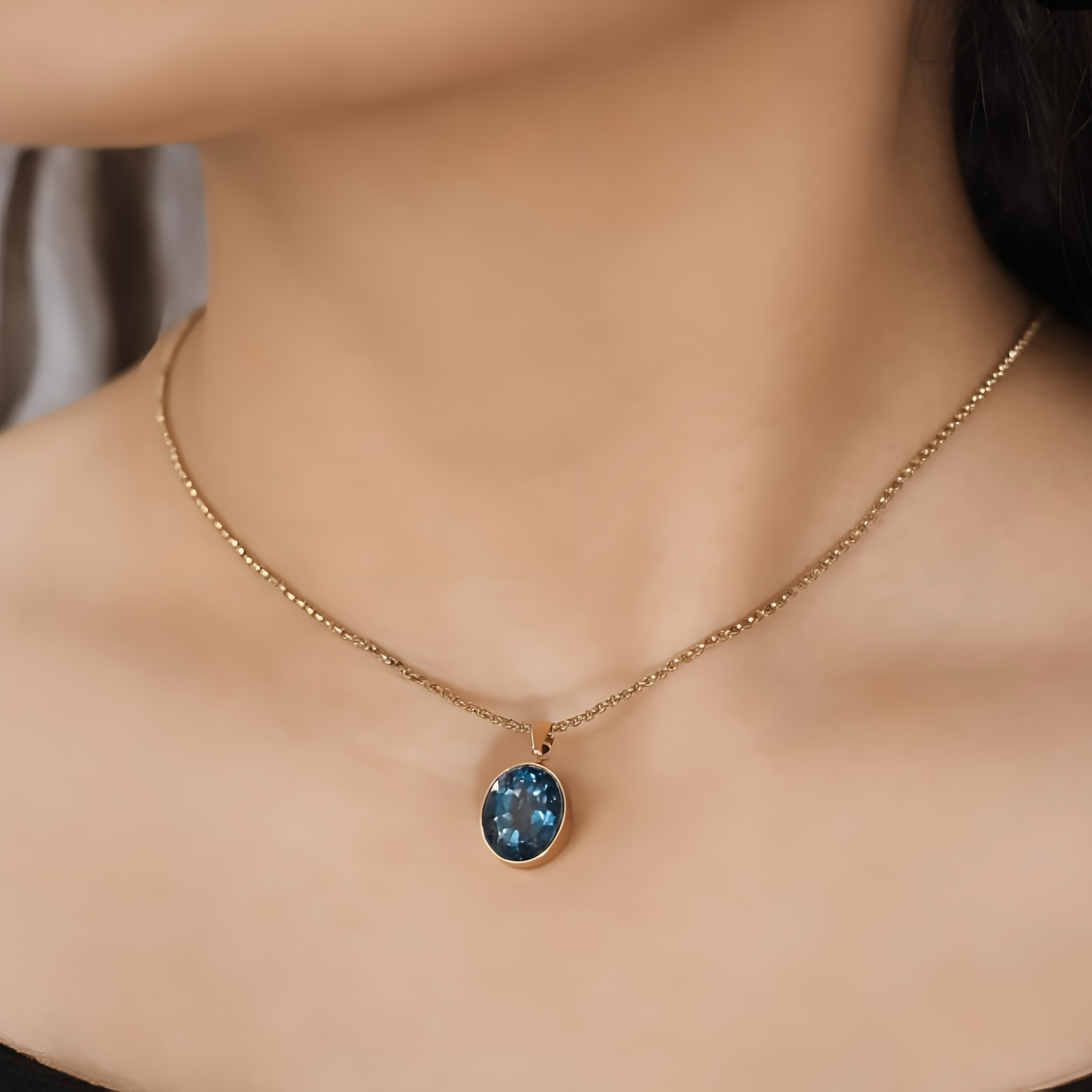 London Blue Topaz Pendant
