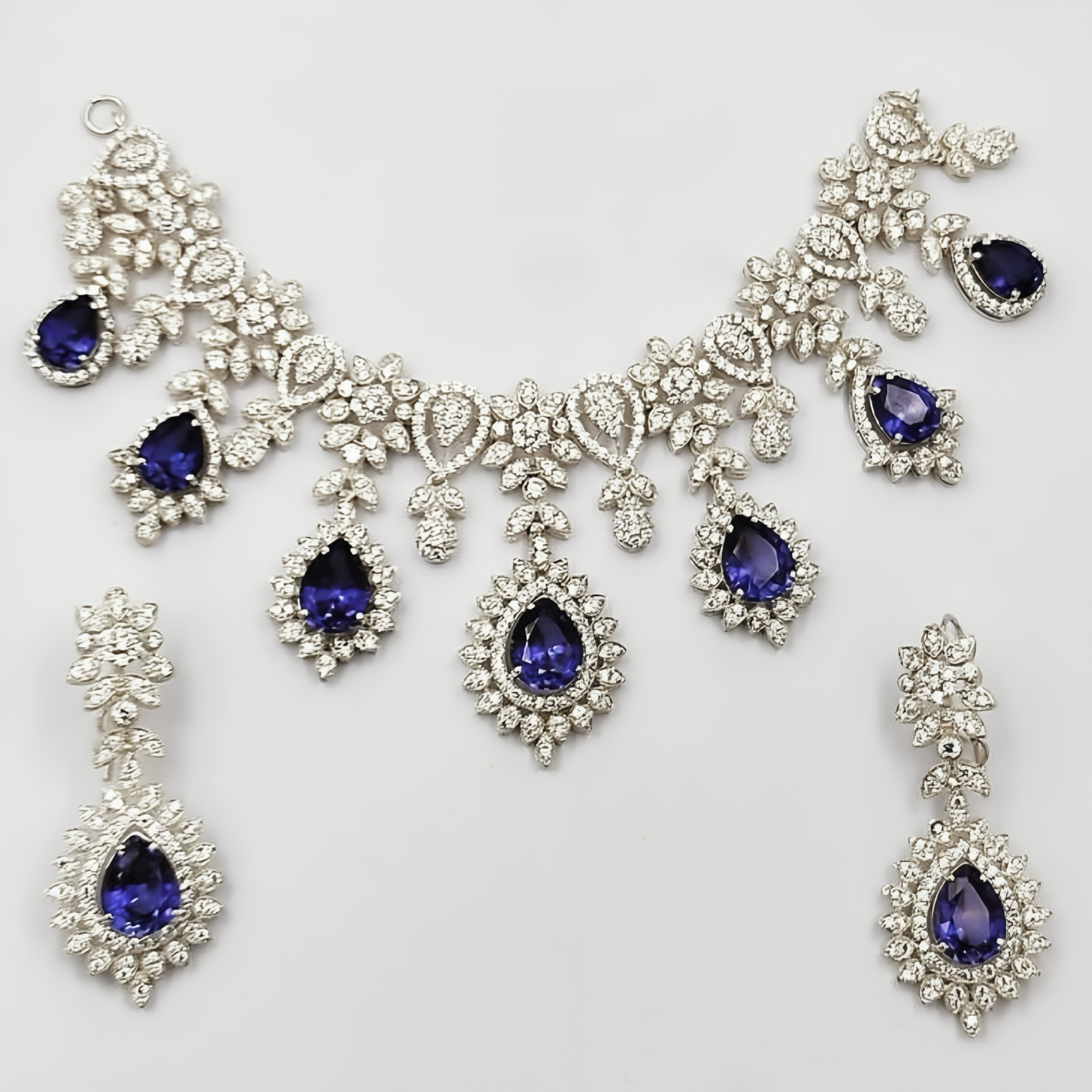 Diamonds + Tanzanite Set