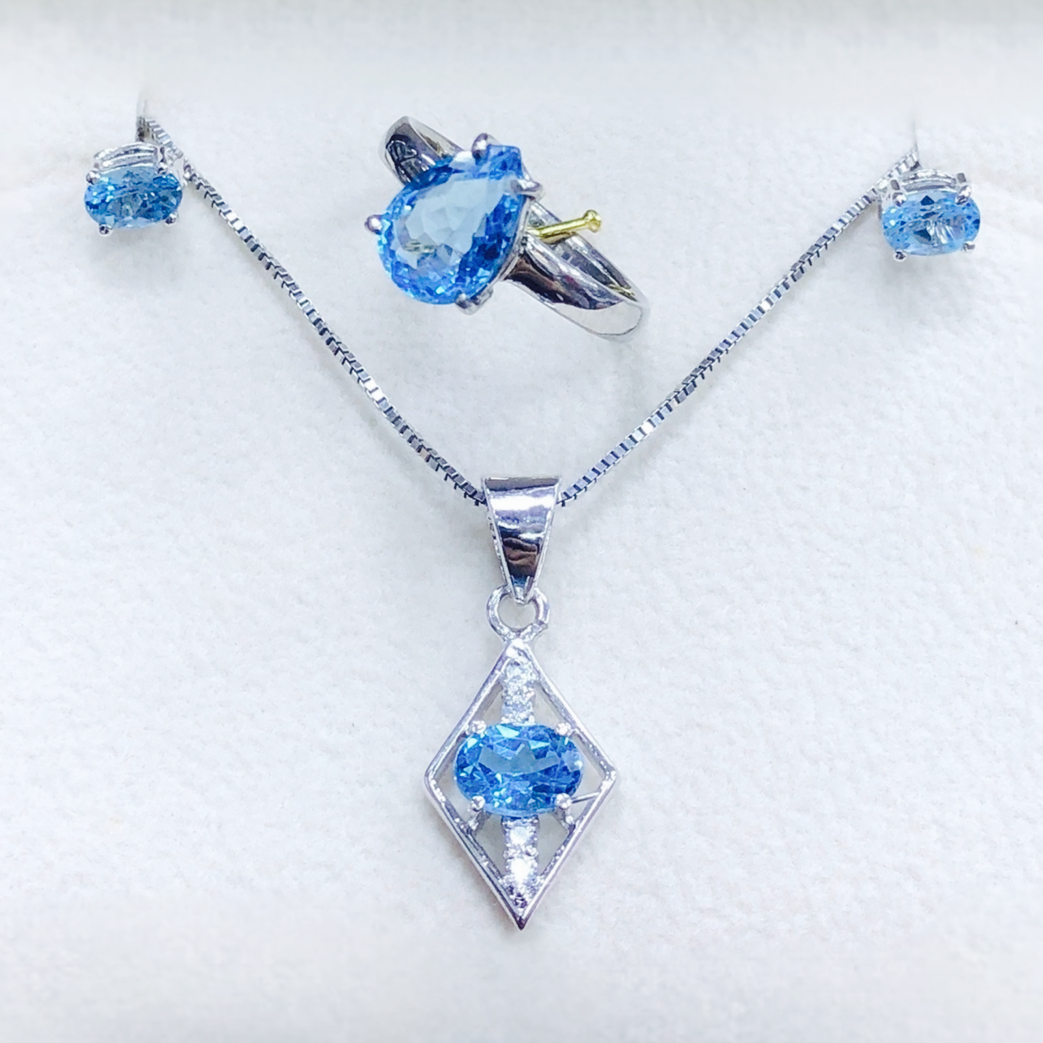 Sky Blue Topaz Set