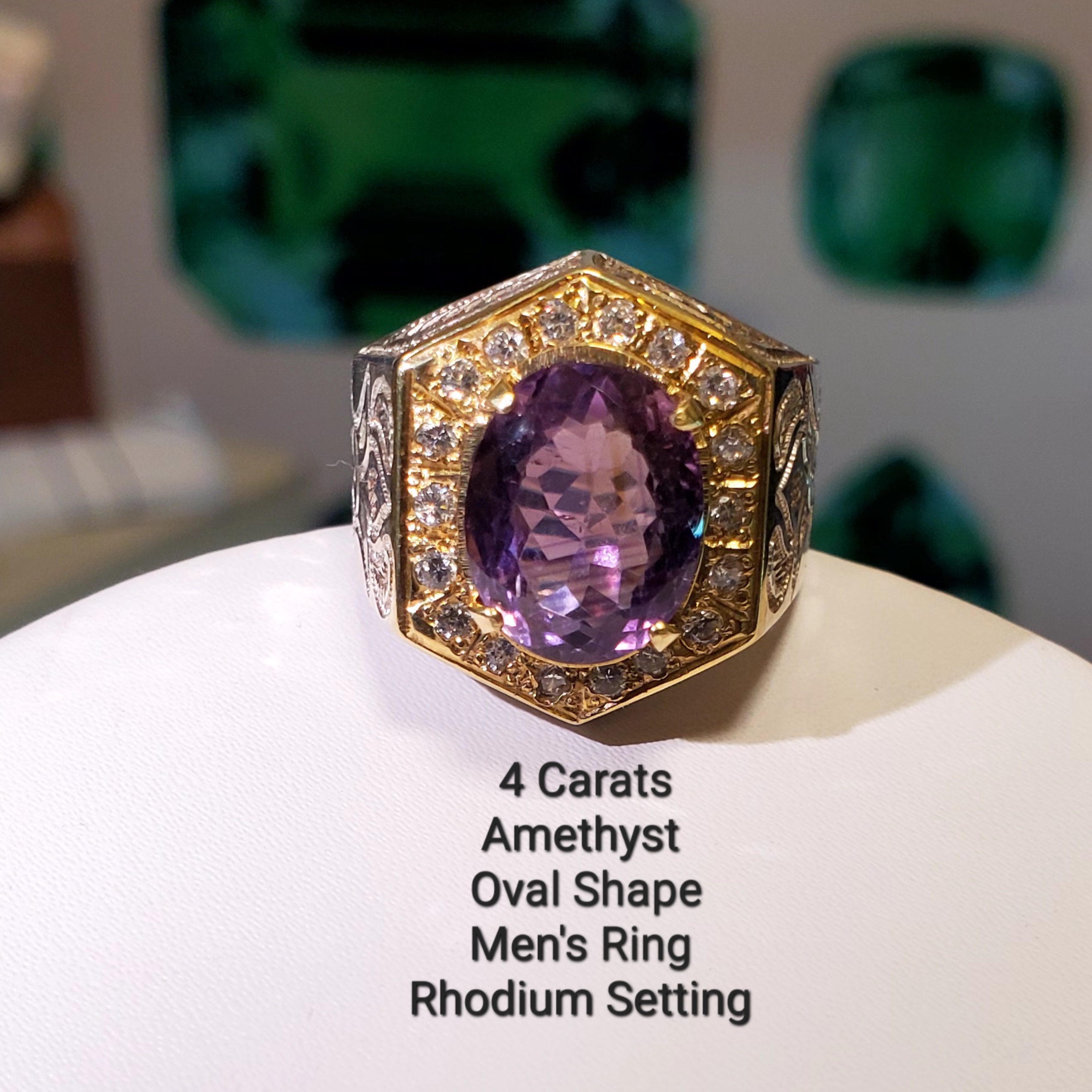 Amethyst Men's Ring